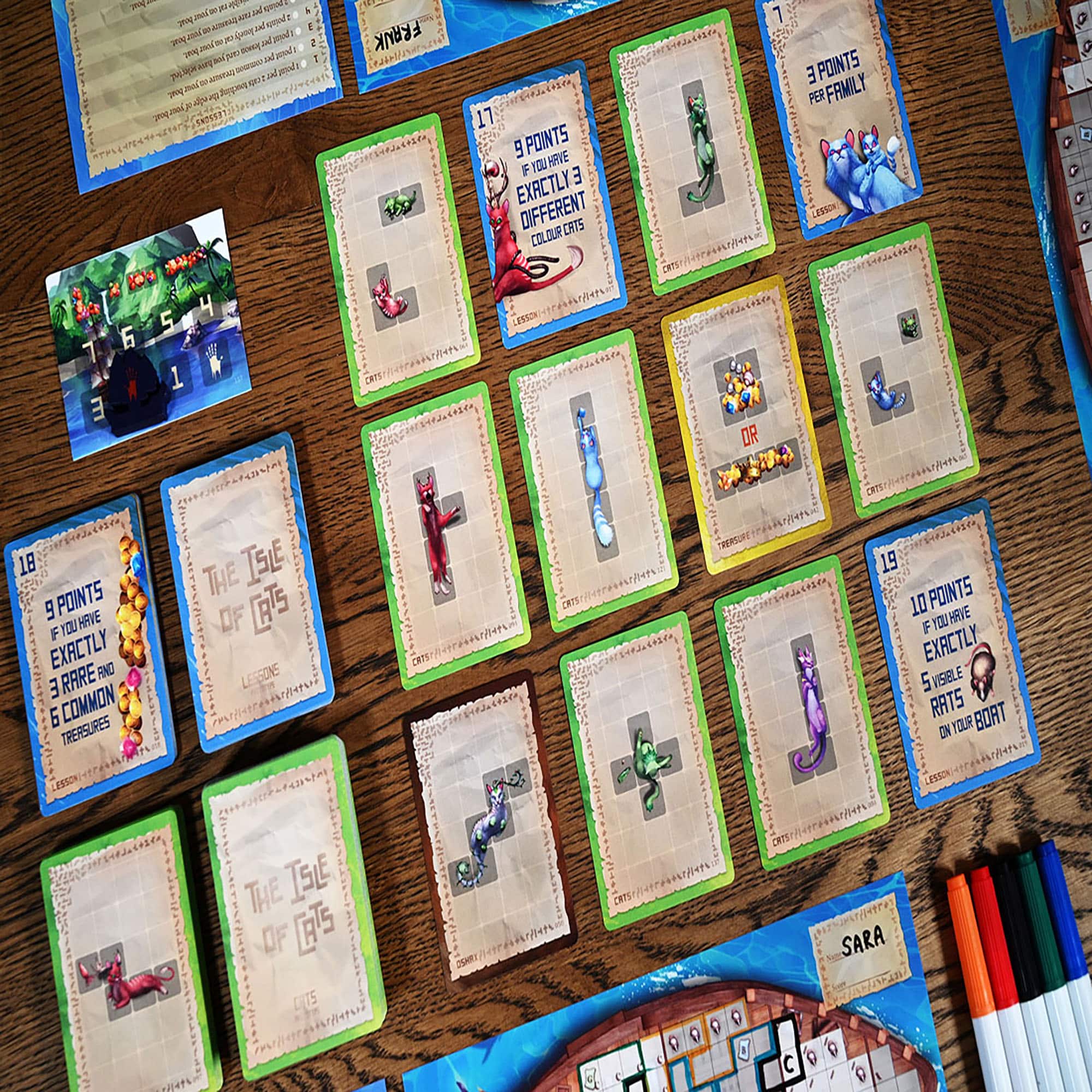 The Isle of Cats: Explore and Draw Board Game